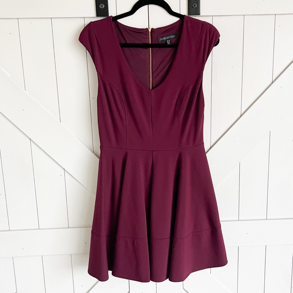 Forever New Purple A-Line Dress
